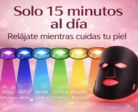 Máscara LED Rejuvenecedora Facial