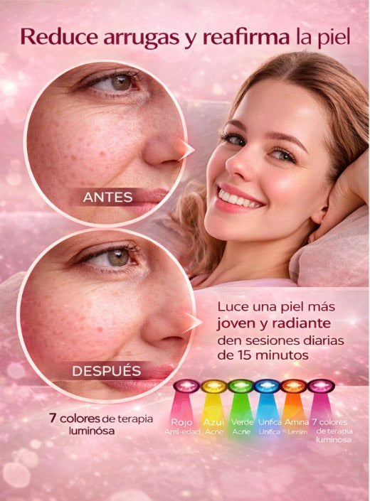 Máscara LED Rejuvenecedora Facial